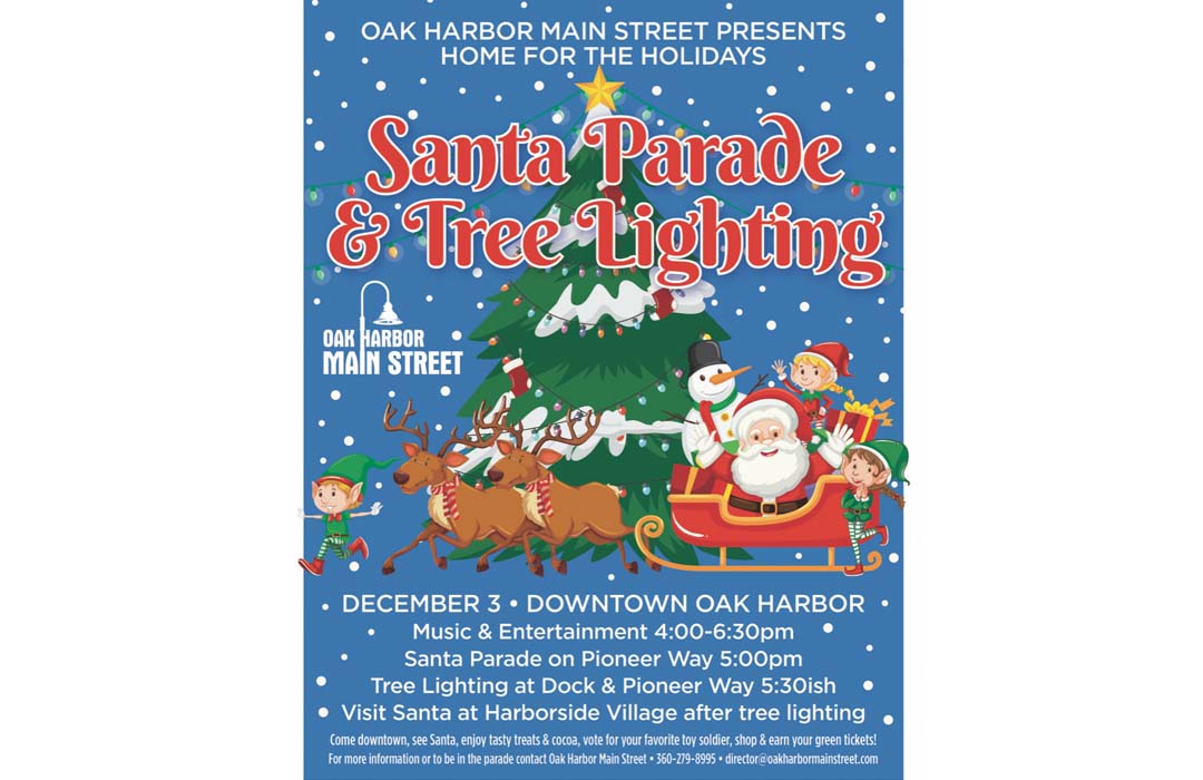 Oak Harbor Home for the Holidays Tree Lighting and Carols December 3