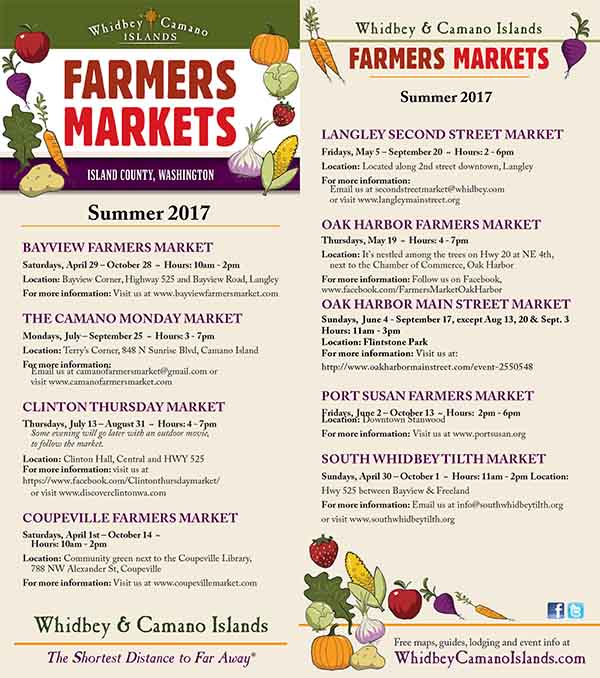 Farmers Market Brochure - Whidbey and Camano Islands