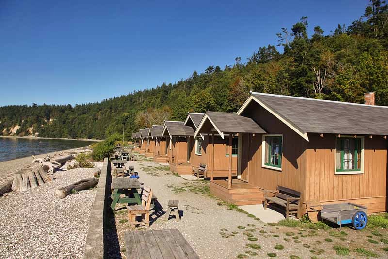 outer Indica educate Cama Beach State Park Cabins - Whidbey and Camano Islands