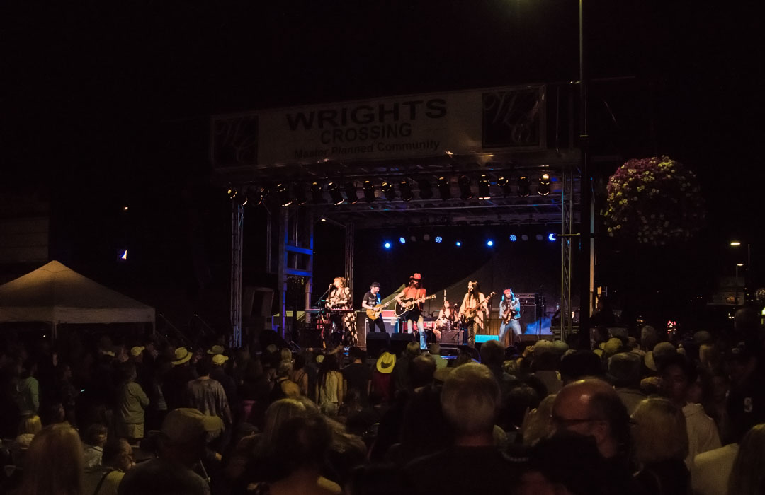 The fun lasts well into the night at The Oak Harbor Music Festival.