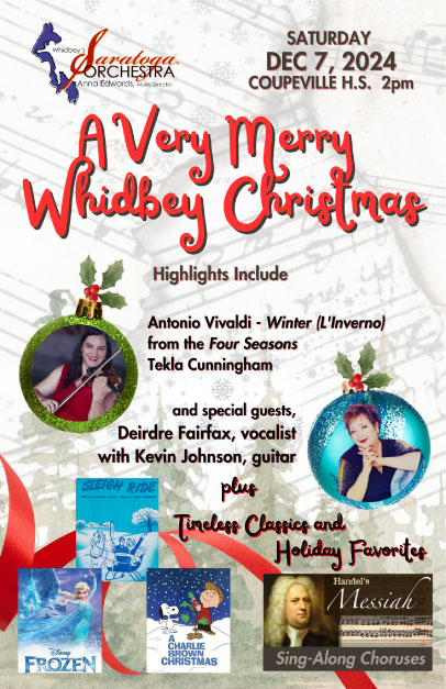 Whidbey’s Saratoga Orchestra Celebrates the Season with Music Dec 7 @ 2pm