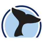 Logo of a whale tail.