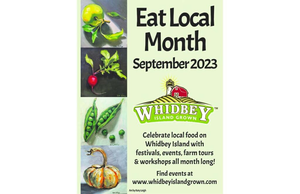 Poster for eat local month.
