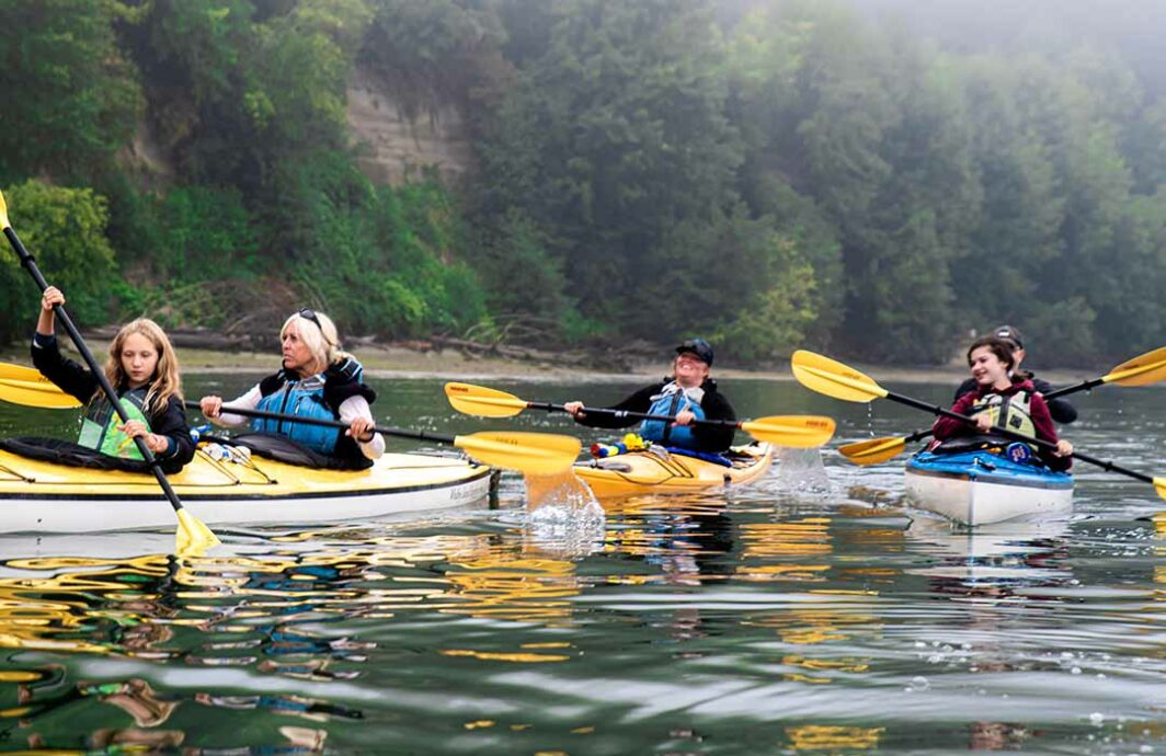People in a kayak