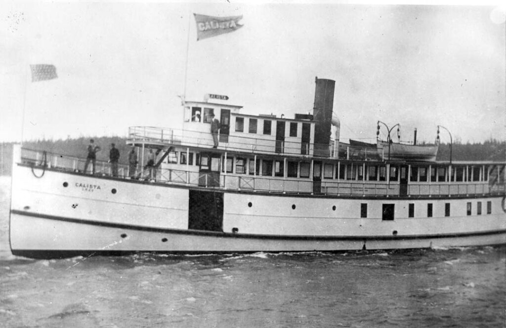 Old steam-powered ferry.