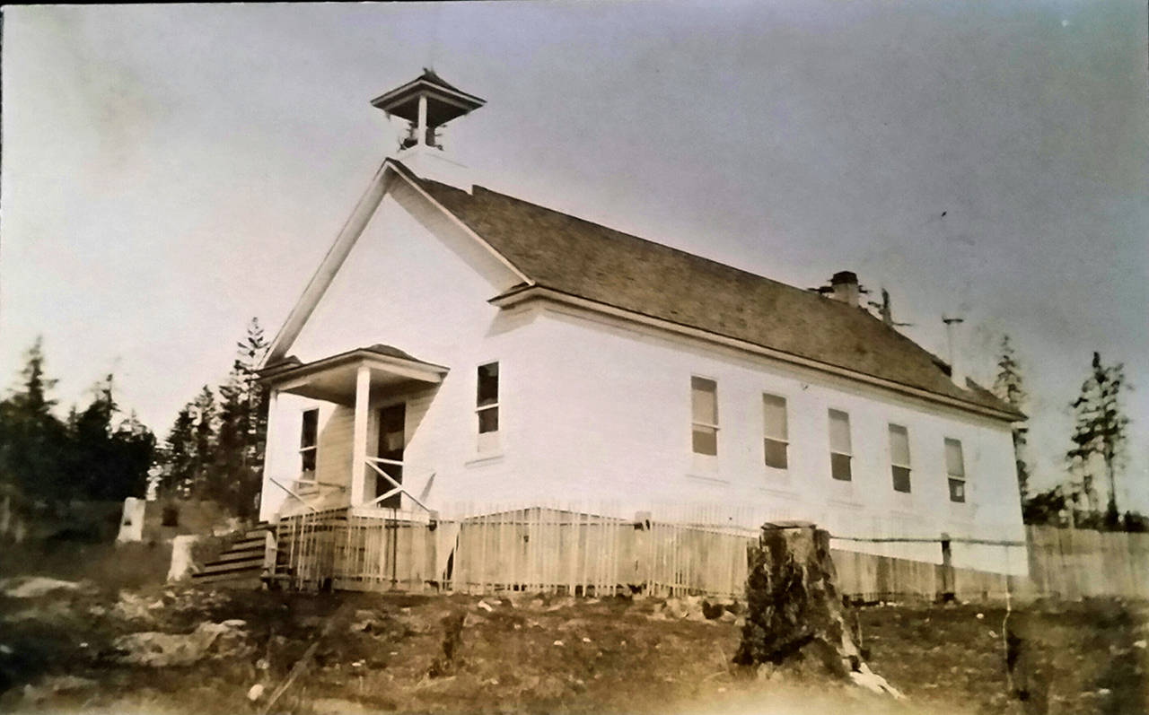 One room school house exterior.