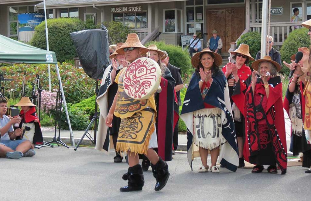 Tsimshian Haayuuk Dancers perform in Coupeville.