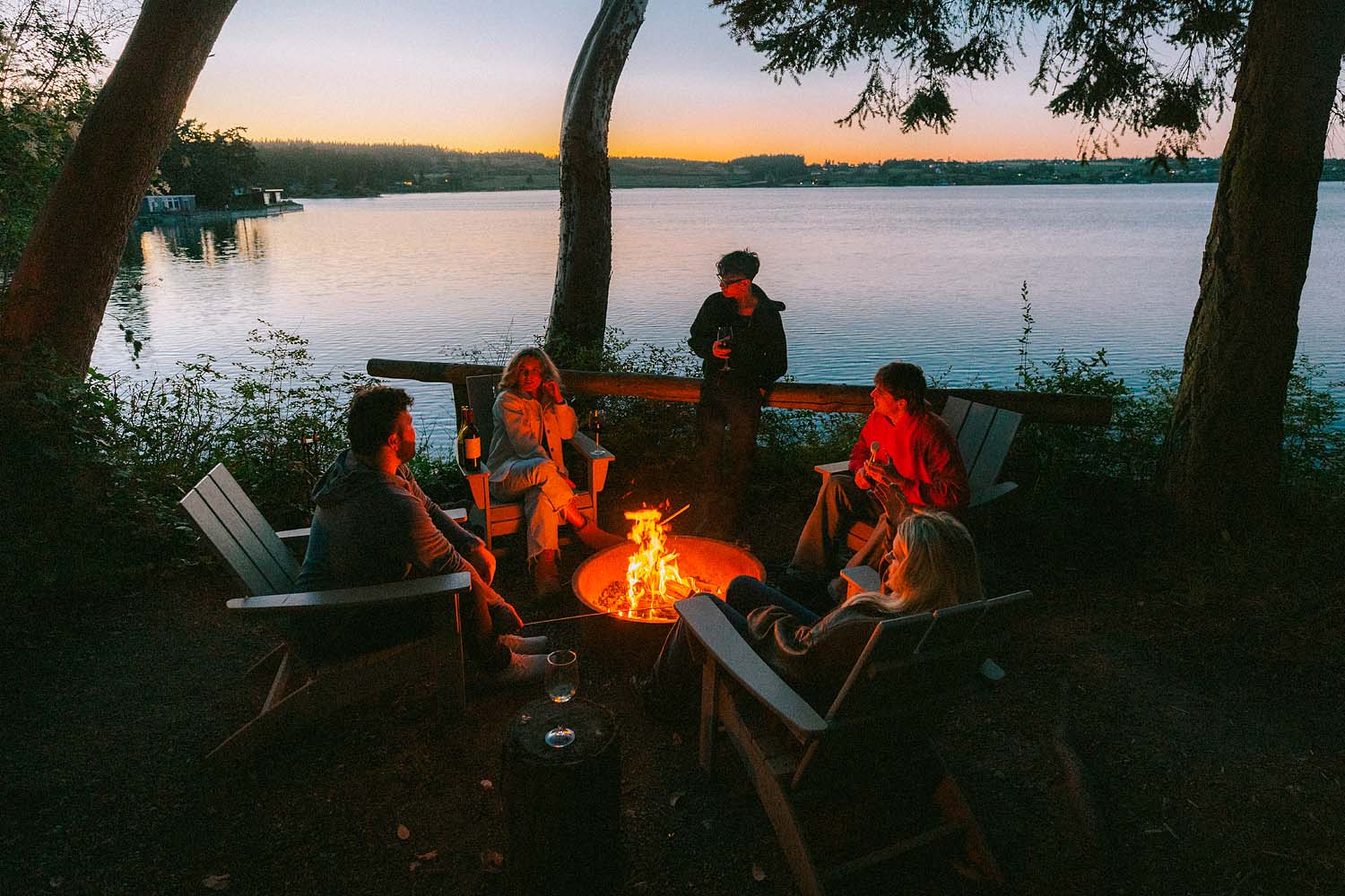 Campfire at Captain Whidbey