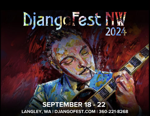 Colorful painted image of a man playing a guitar with the words September 18-22