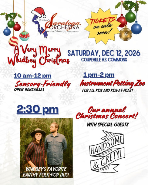 Whidbey’s Saratoga Orchestra Celebrates the Season with Music Dec 12