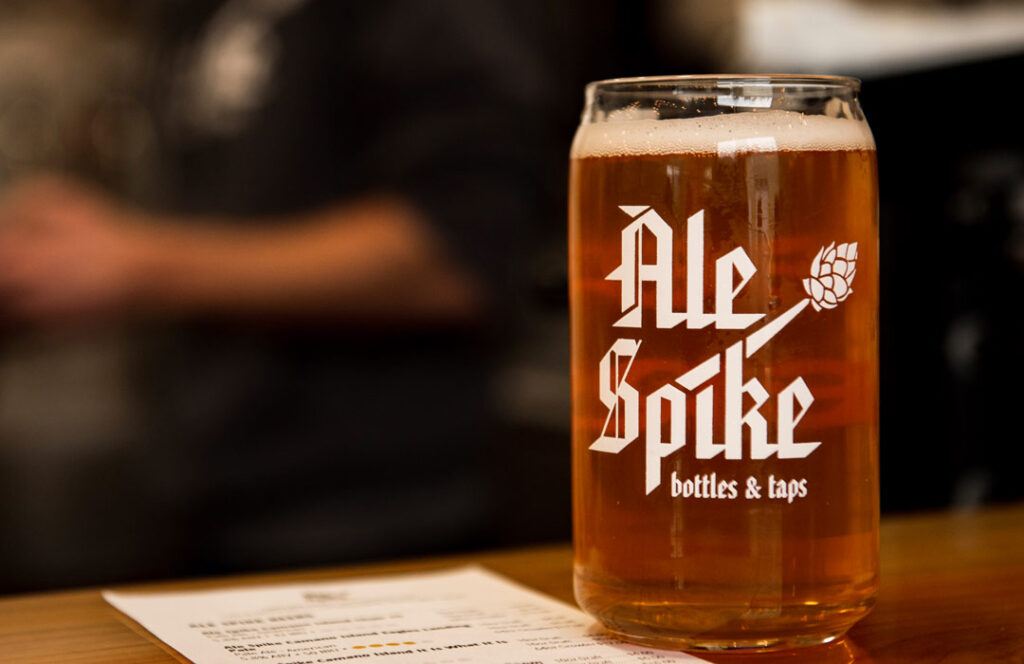 A pint of Ale Spike craft beer - Camano Island