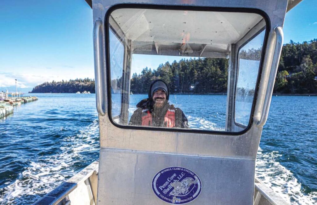 Jesse headed towards the weighing and grading station