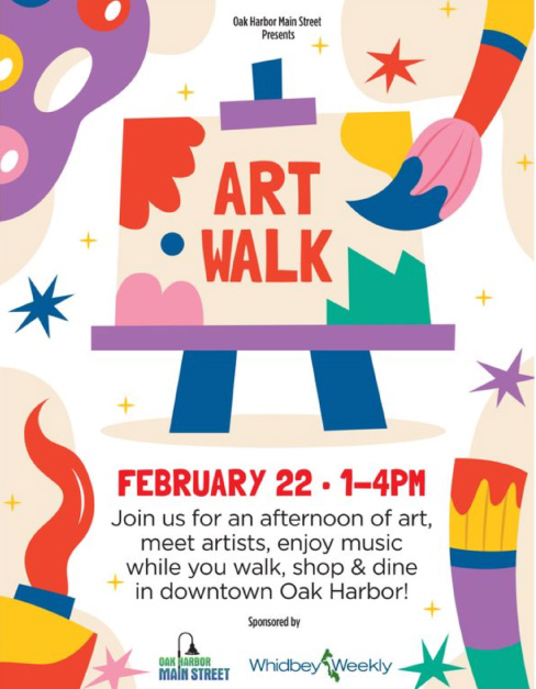 Oak Harbor Art Walk Feb. 22 1:00 - 4:00pm