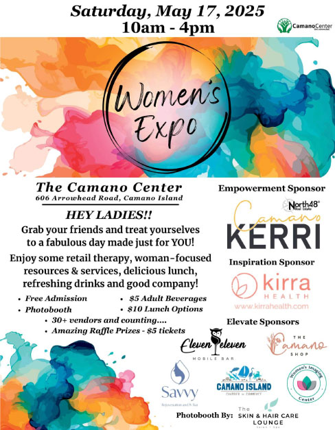 Colorful Women's Expo Poster with details that are the same as this listing