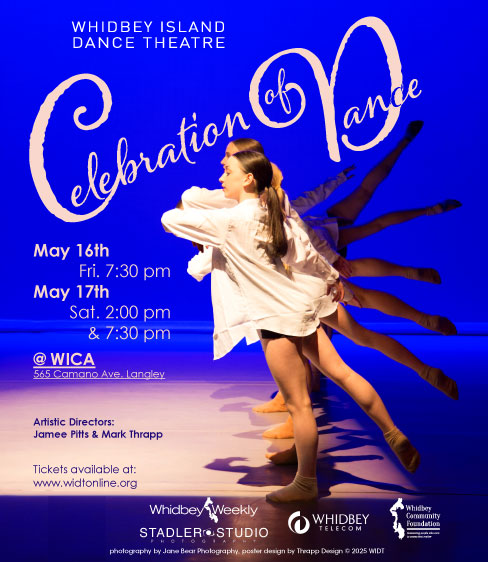 poster with dancers and event details that are the same as this listing