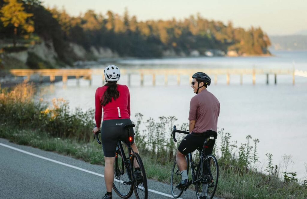 Bike riders on Scenic heights Rd