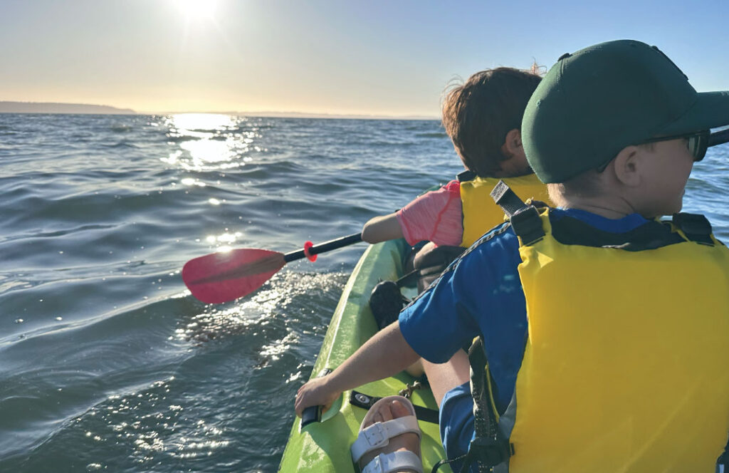 Paddling with Camano Adventures. Photo Credit: Leighton Thomas