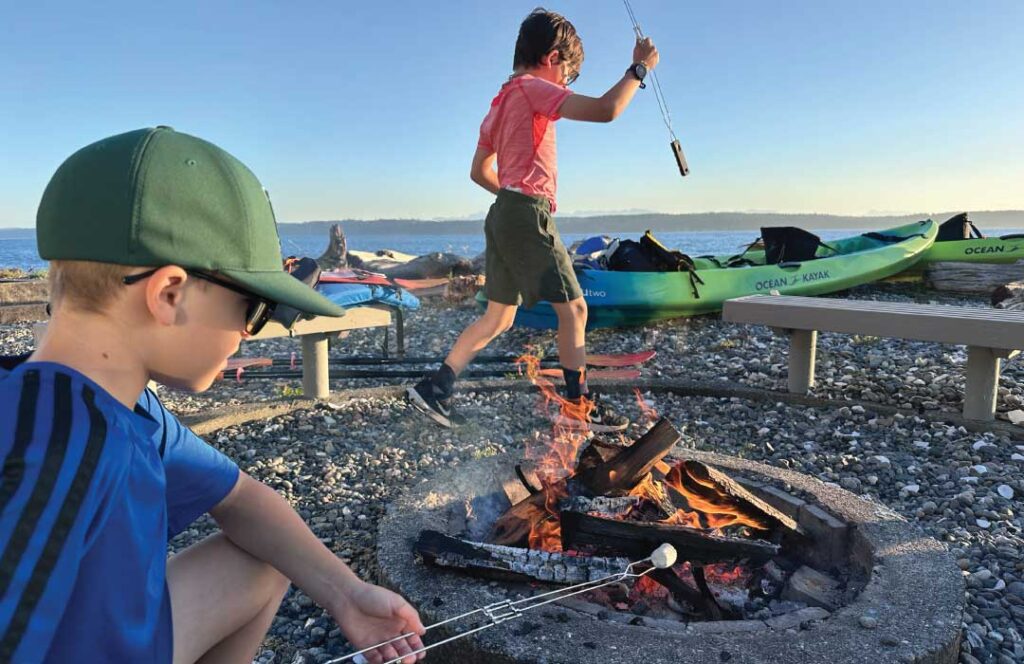 Sunset marshmallows kayaks. Photo Credit Leighton Thomas