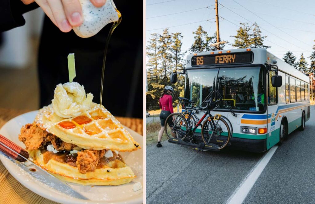 Breakfast at Braeburn and Island transit buss