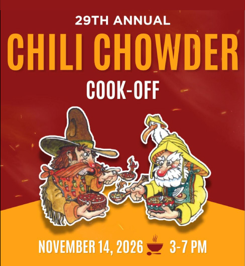 Chili chowder cook off November 14, 2026