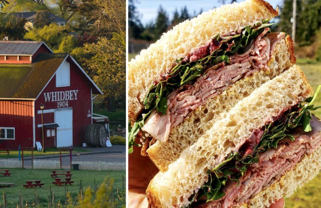 Enjoy a sandwich from Greenbank Pantry & Deli at Greenbank Farm.